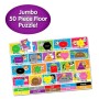 Puzzle mare Educativ de podea sa invatam Culori si Forme in engleza 50 piese 91.44x60.96 cm